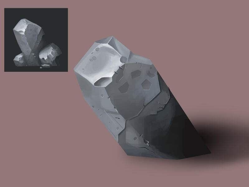 Reference painting done in an internship.