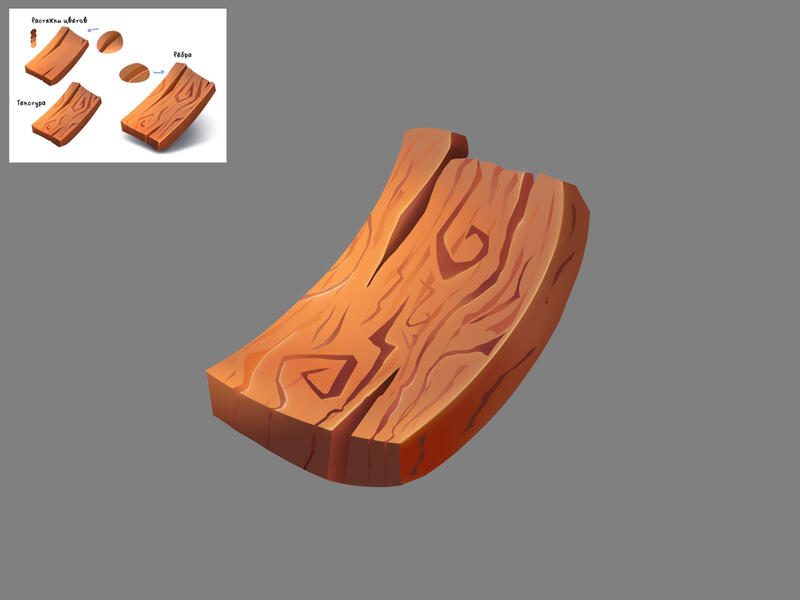 Reference painting done in an internship.